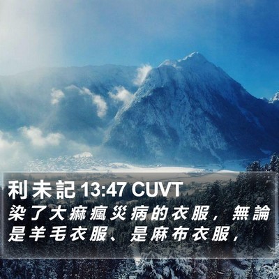 利 未 記 13:47 CUVT Bible Verse Image