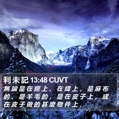 利 未 記 13:48 CUVT Bible Verse Image