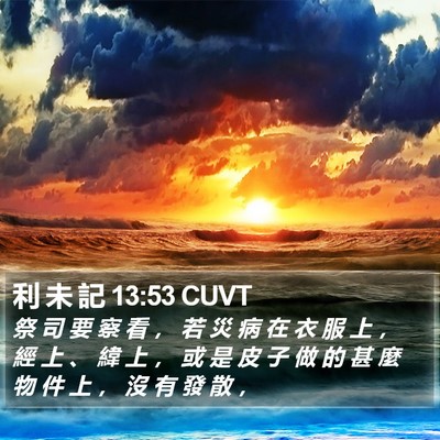 利 未 記 13:53 CUVT Bible Verse Image