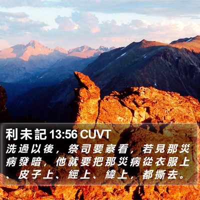 利 未 記 13:56 CUVT Bible Verse Image