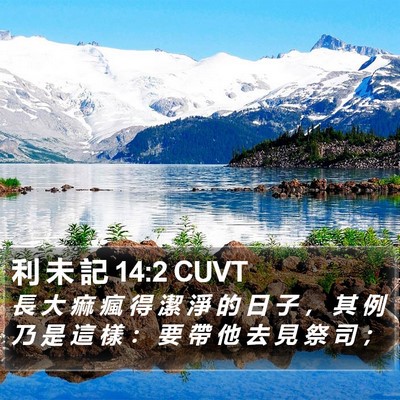 利 未 記 14:2 CUVT Bible Verse Image