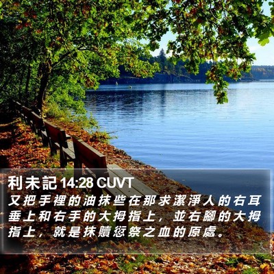 利 未 記 14:28 CUVT Bible Verse Image