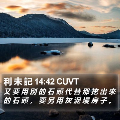 利 未 記 14:42 CUVT Bible Verse Image