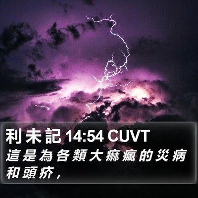 利 未 記 14:54 CUVT Bible Verse Image