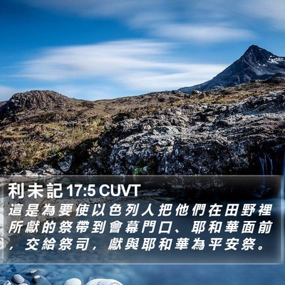 利 未 記 17:5 CUVT Bible Verse Image