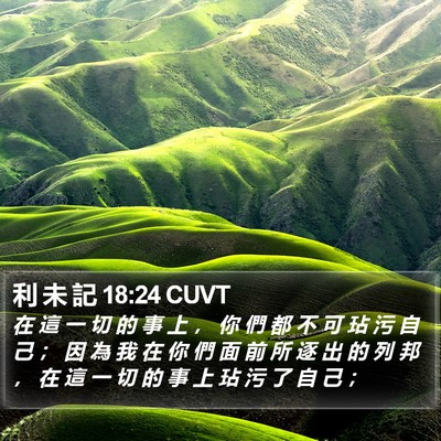 利 未 記 18:24 CUVT Bible Verse Image