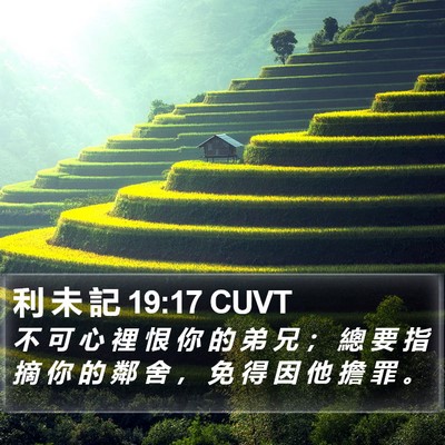 利 未 記 19:17 CUVT Bible Verse Image