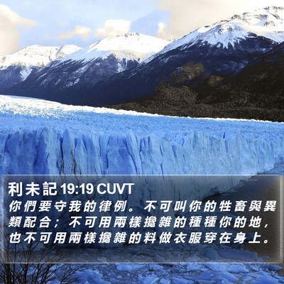 利 未 記 19:19 CUVT Bible Verse Image