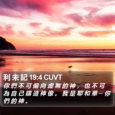 利 未 記 19:4 CUVT Bible Verse Image