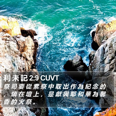 利 未 記 2:9 CUVT Bible Verse Image