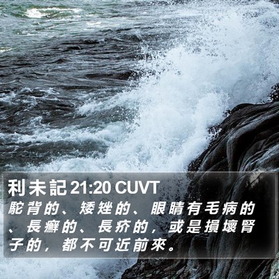 利 未 記 21:20 CUVT Bible Verse Image