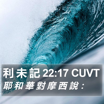 利 未 記 22:17 CUVT Bible Verse Image