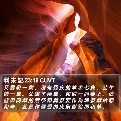 利 未 記 23:18 CUVT Bible Verse Image