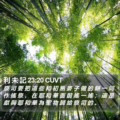 利 未 記 23:20 CUVT Bible Verse Image
