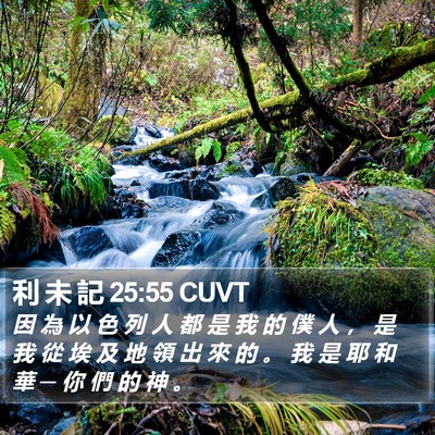 利 未 記 25:55 CUVT Bible Verse Image