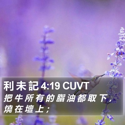 利 未 記 4:19 CUVT Bible Verse Image