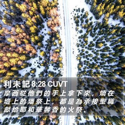 利 未 記 8:28 CUVT Bible Verse Image