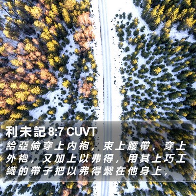 利 未 記 8:7 CUVT Bible Verse Image