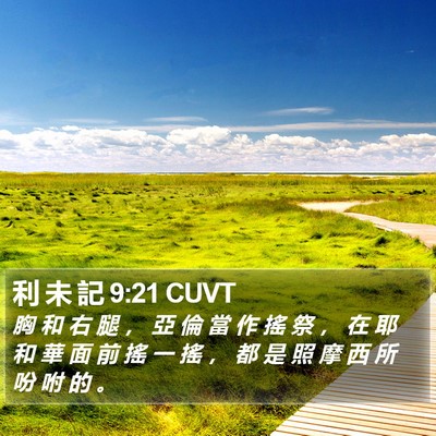 利 未 記 9:21 CUVT Bible Verse Image