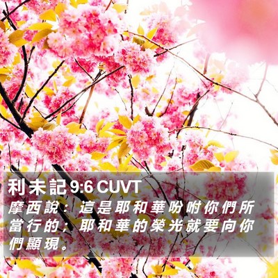 利 未 記 9:6 CUVT Bible Verse Image