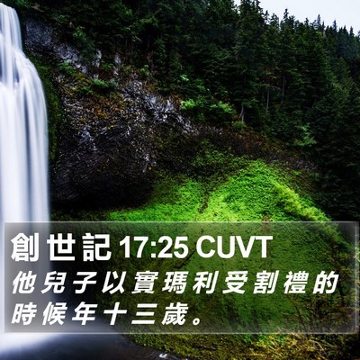創 世 記 17:25 CUVT Bible Verse Image
