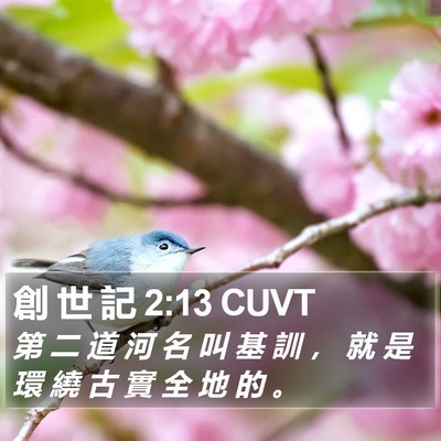 創 世 記 2:13 CUVT Bible Verse Image