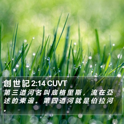 創 世 記 2:14 CUVT Bible Verse Image