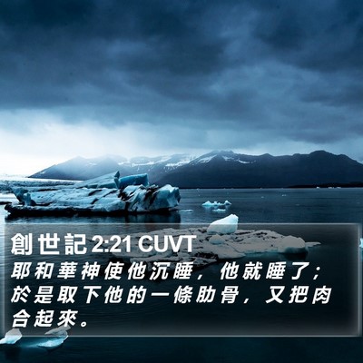 創 世 記 2:21 CUVT Bible Verse Image