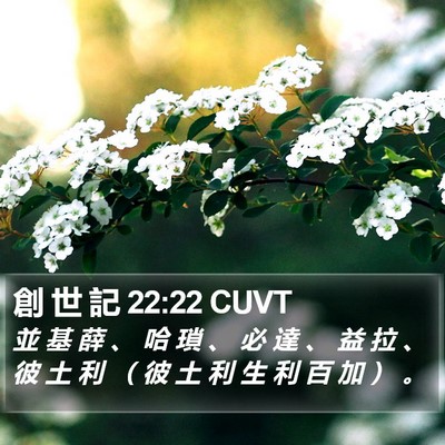創 世 記 22:22 CUVT Bible Verse Image