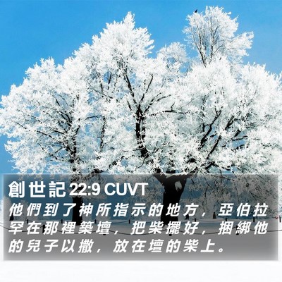 創 世 記 22:9 CUVT Bible Verse Image