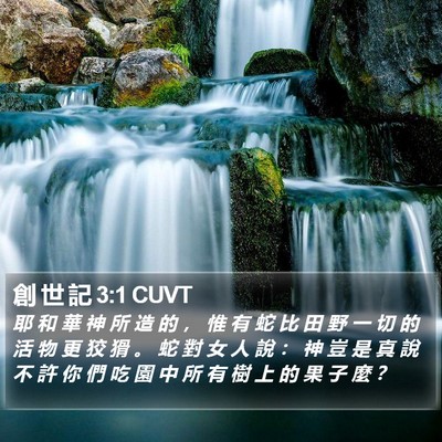 創 世 記 3:1 CUVT Bible Verse Image