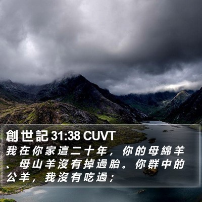 創 世 記 31:38 CUVT Bible Verse Image