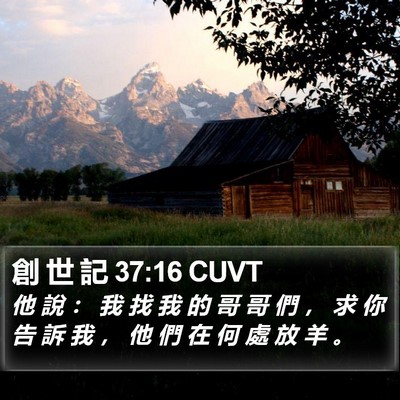 創 世 記 37:16 CUVT Bible Verse Image