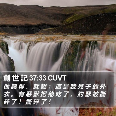 創 世 記 37:33 CUVT Bible Verse Image