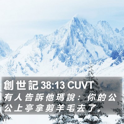 創 世 記 38:13 CUVT Bible Verse Image