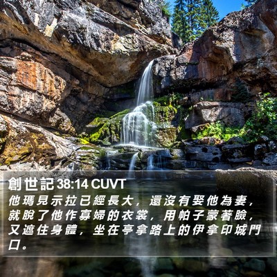創 世 記 38:14 CUVT Bible Verse Image