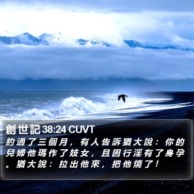 創 世 記 38:24 CUVT Bible Verse Image