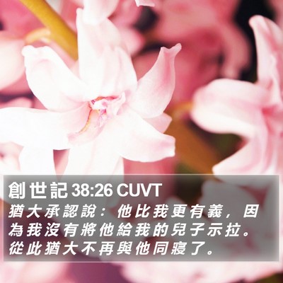 創 世 記 38:26 CUVT Bible Verse Image
