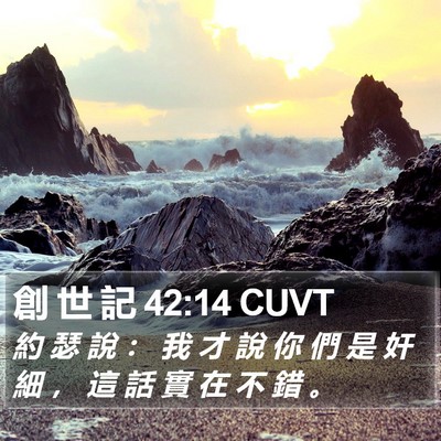 創 世 記 42:14 CUVT Bible Verse Image