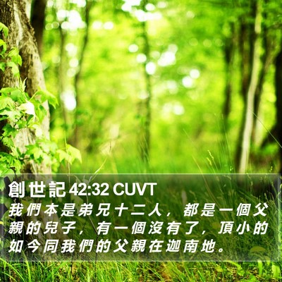 創 世 記 42:32 CUVT Bible Verse Image