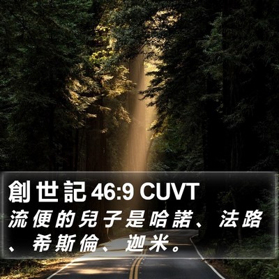 創 世 記 46:9 CUVT Bible Verse Image