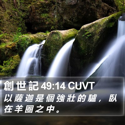 創 世 記 49:14 CUVT Bible Verse Image