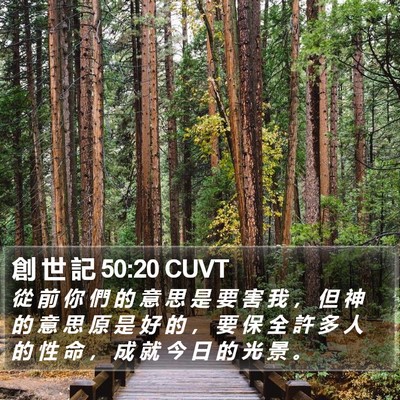 創 世 記 50:20 CUVT Bible Verse Image