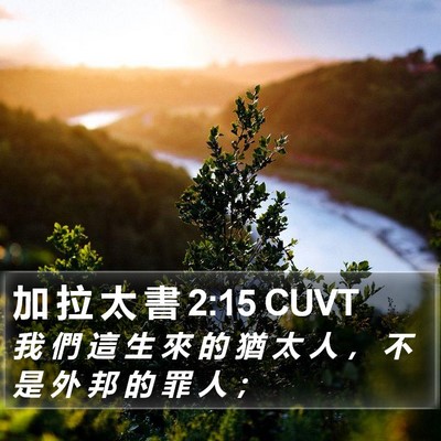 加 拉 太 書 2:15 CUVT Bible Verse Image