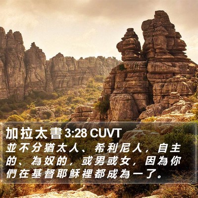加 拉 太 書 3:28 CUVT Bible Verse Image