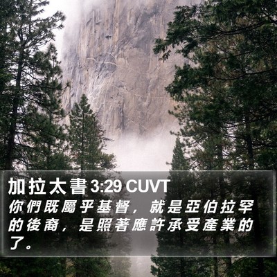 加 拉 太 書 3:29 CUVT Bible Verse Image