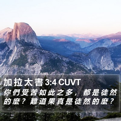 加 拉 太 書 3:4 CUVT Bible Verse Image