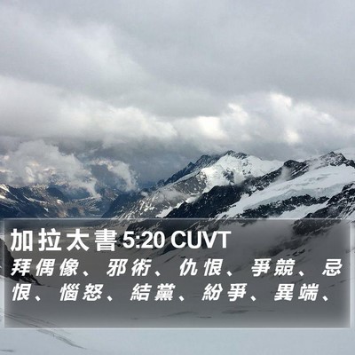 加 拉 太 書 5:20 CUVT Bible Verse Image