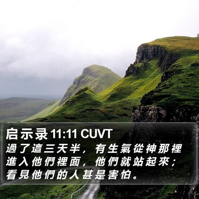 启 示 录 11:11 CUVT Bible Verse Image