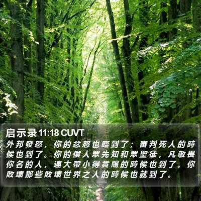 启 示 录 11:18 CUVT Bible Verse Image